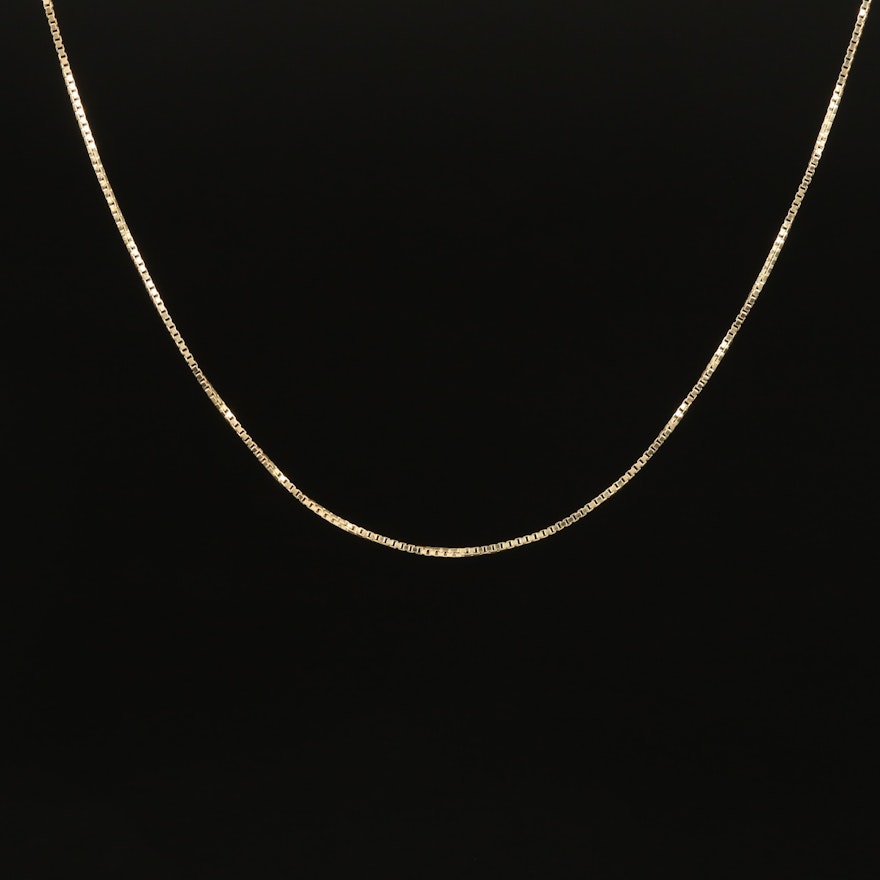 10K Box Chain Necklace