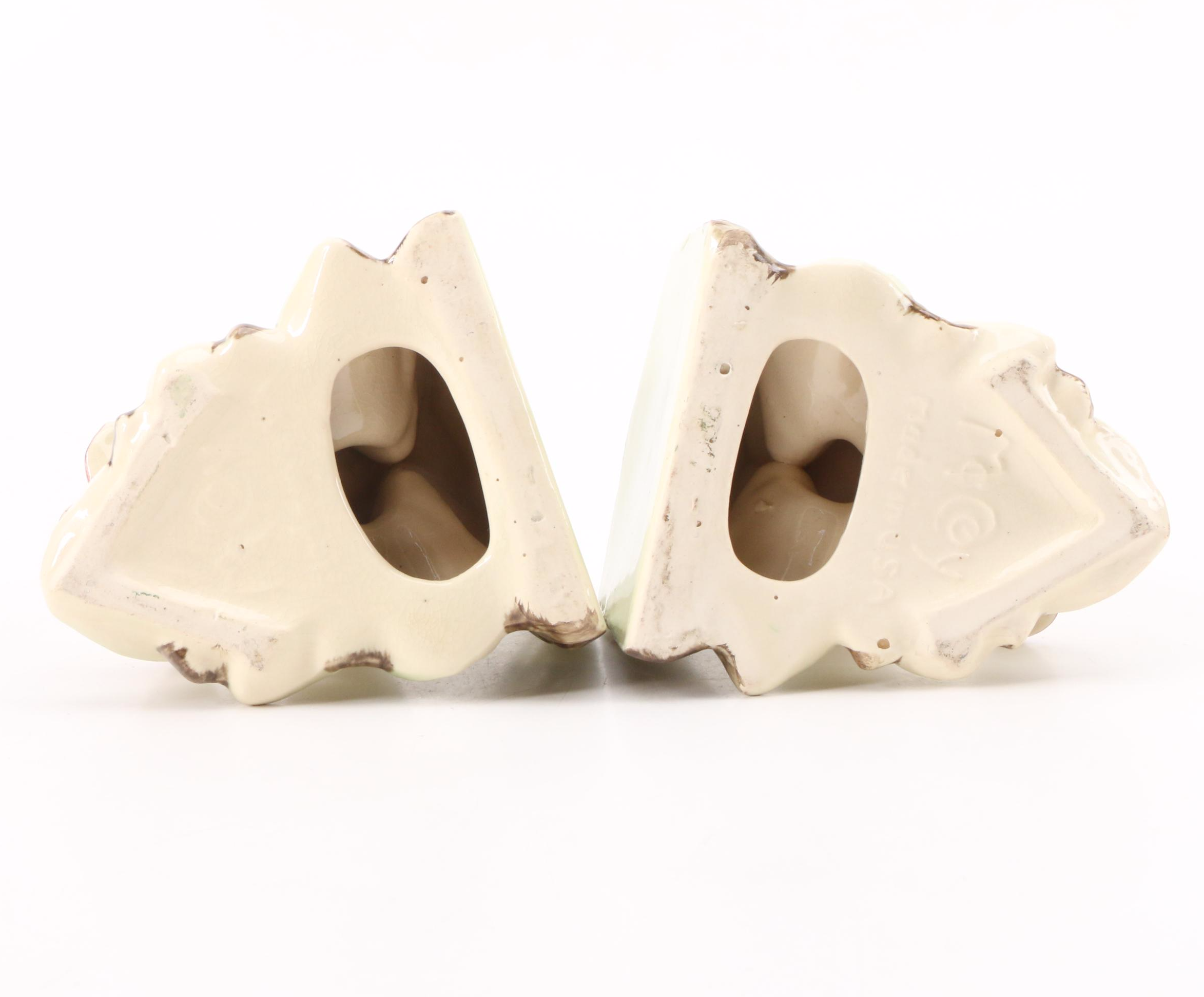 McCoy Pottery Swan Vase, Floral Bookends, Vase and Pitcher, Mid20th C