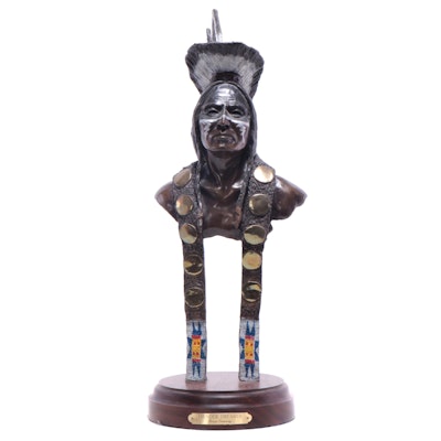 Bruce Contway Patinated Bronze Sculpture "Thunder Dreamer"