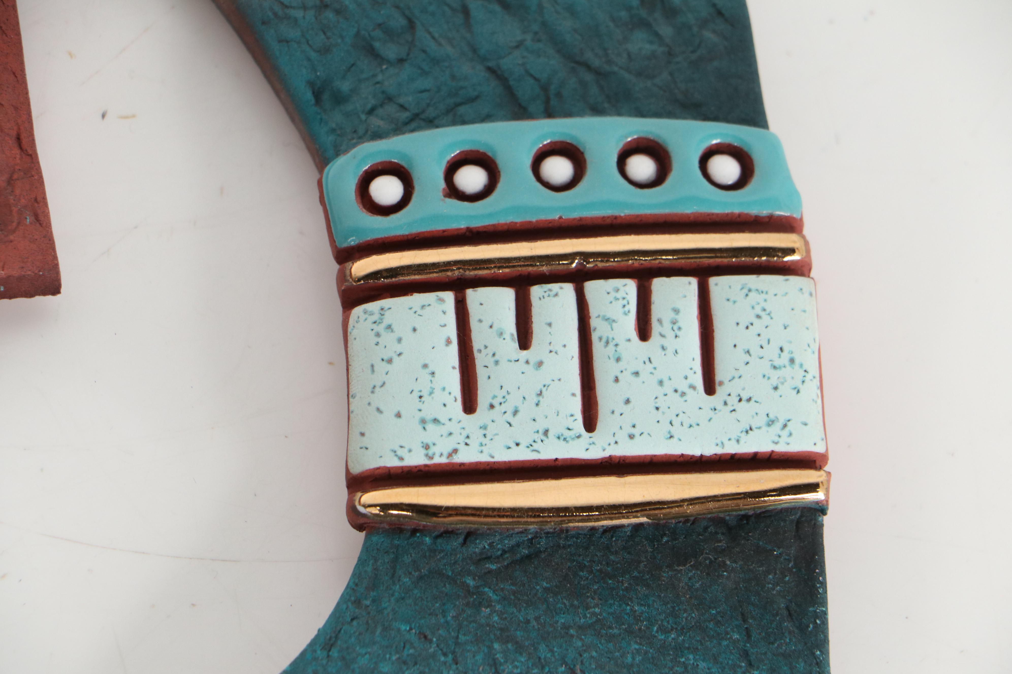 Brad Loving Studio Glazed Ceramic Kokopelli Figures, Circa 2000 EBTH