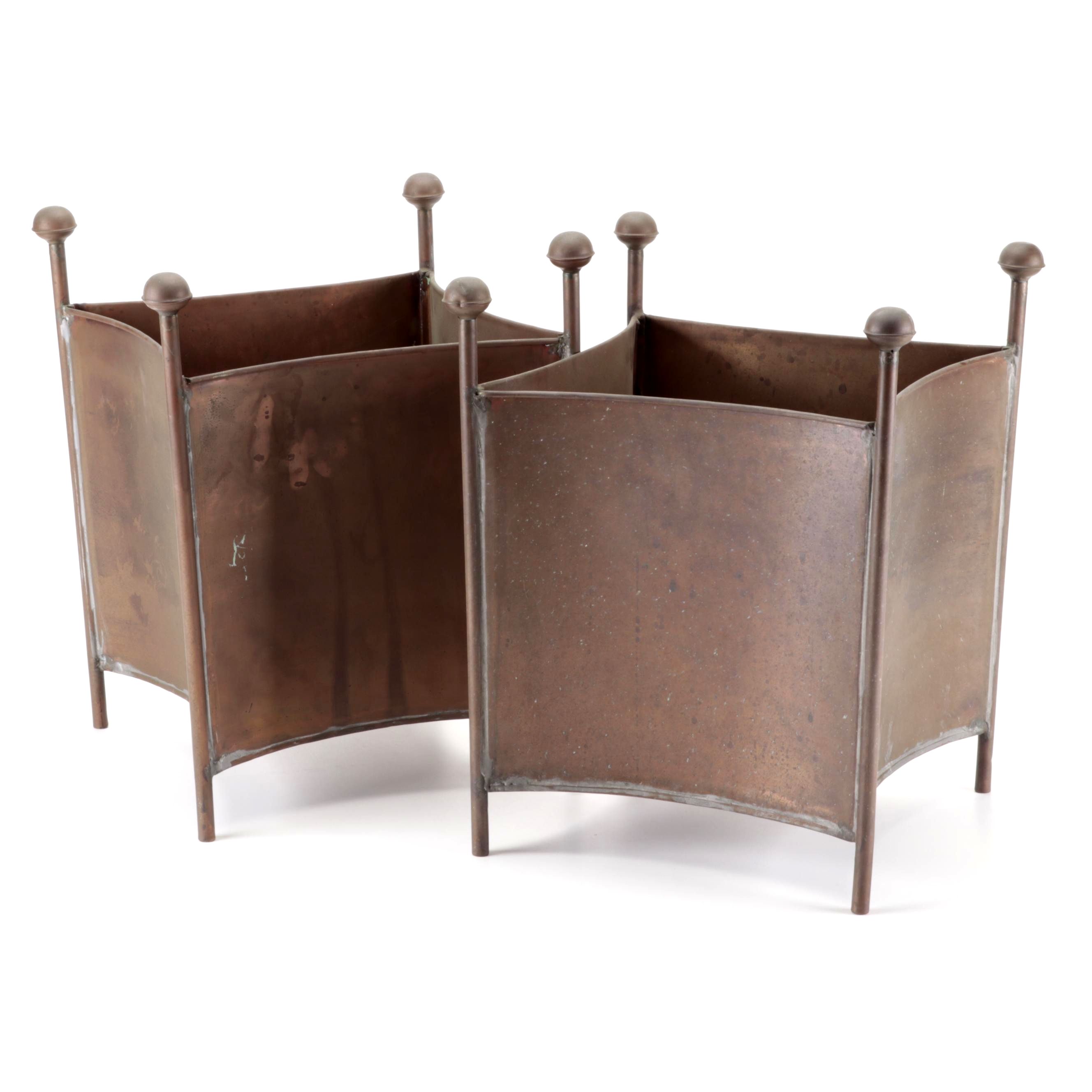 Smith & Hawken Copper Toned Metal Planters EBTH