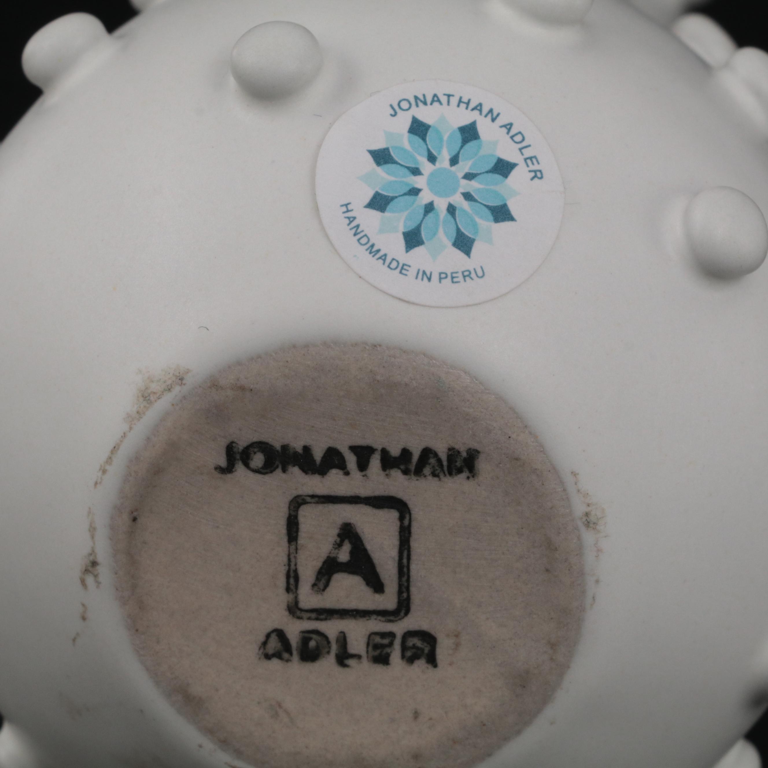 Jonathan Adler Studded Vase with Adler Fruit Plates EBTH