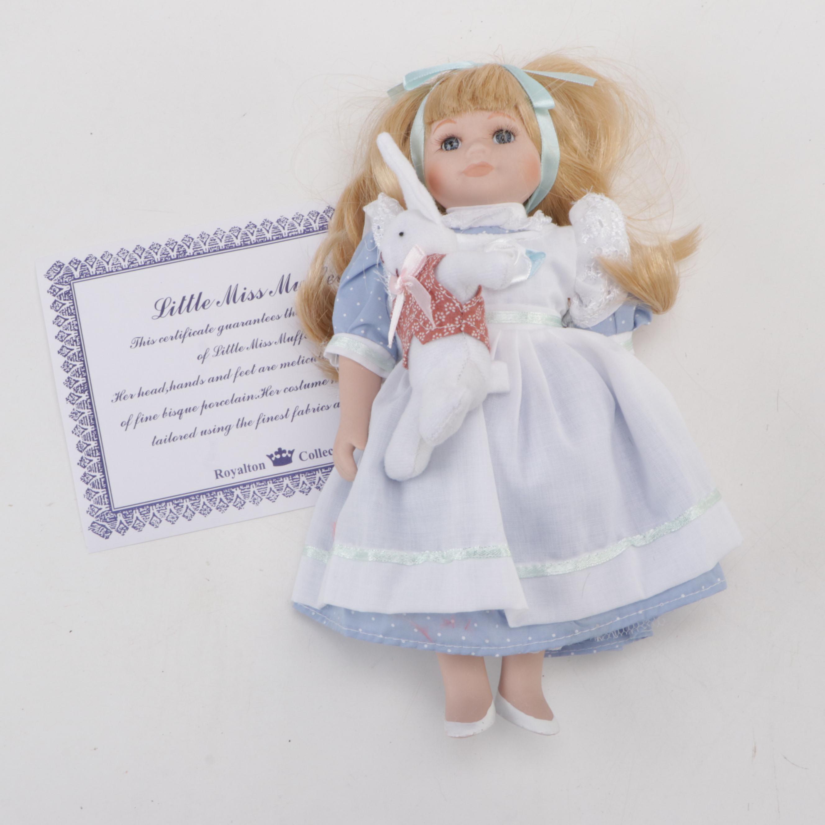 Royalton Collection Bisque Dolls Including "Little Miss Muffet" and