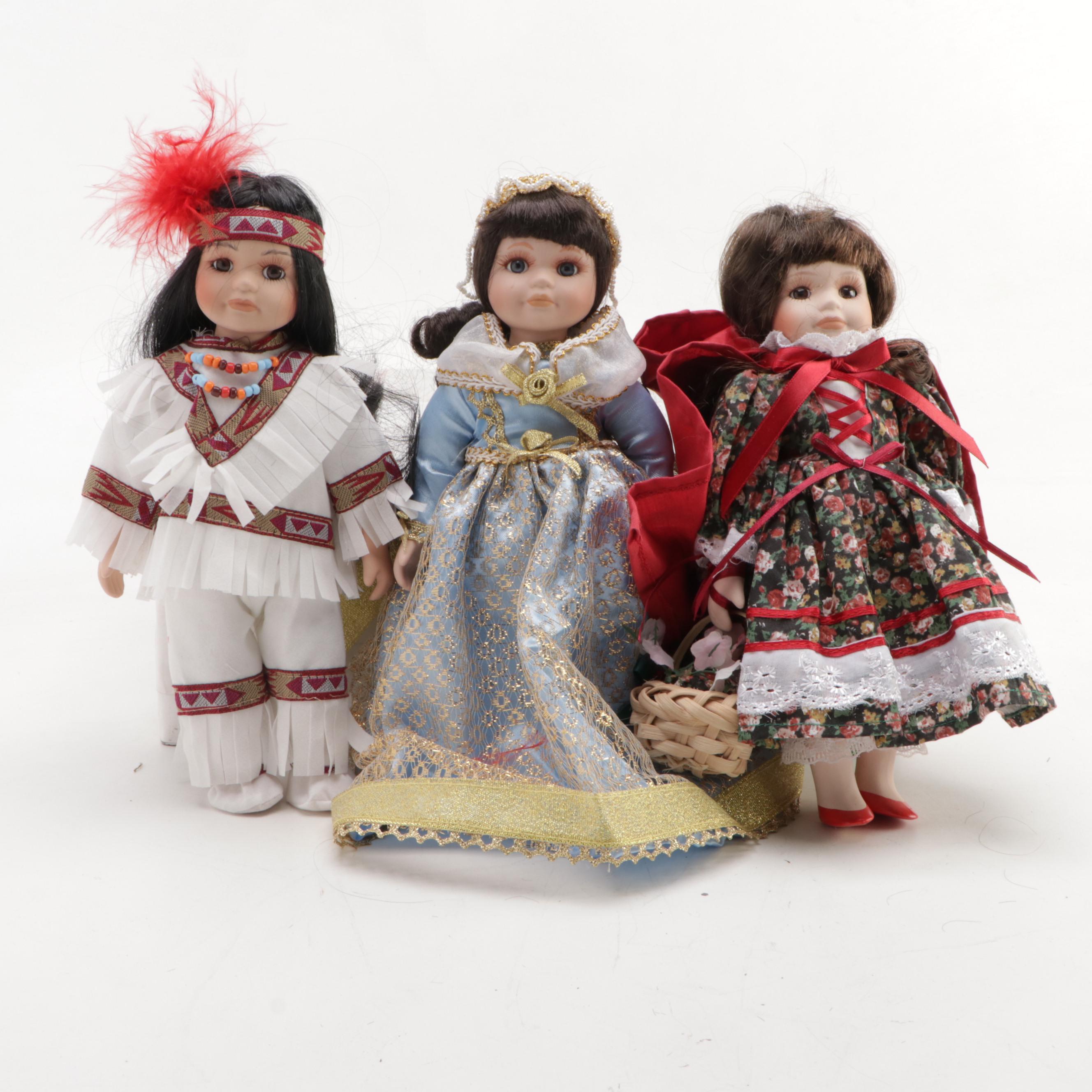 Royalton Collection Bisque Dolls Including "Little Miss Muffet" and