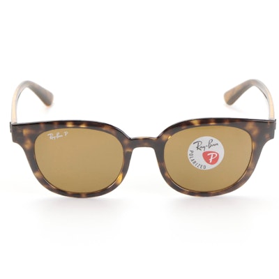 Ray-Ban RB4324-F Dark Havana Polarized Sunglasses with Case and Box
