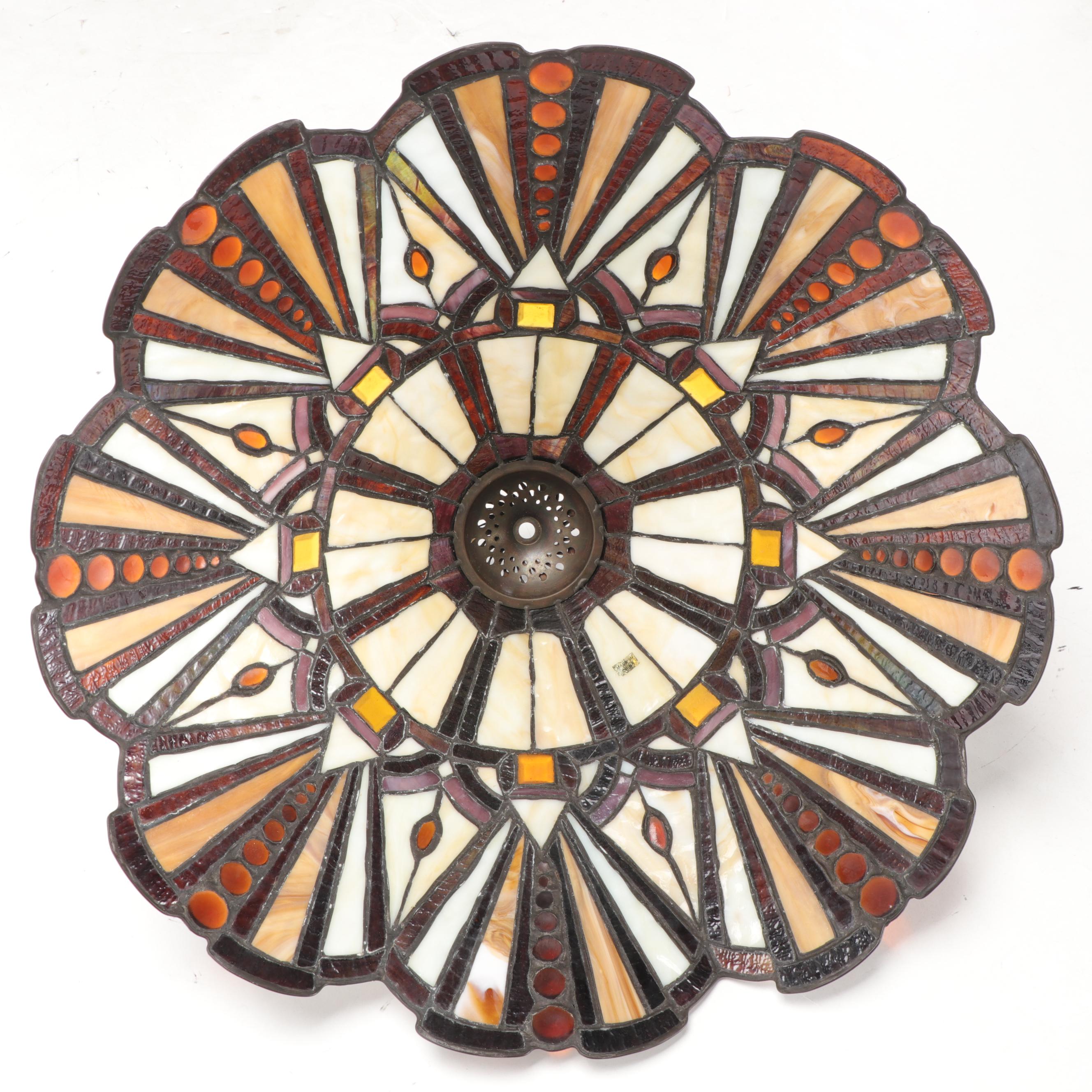 Colour Creations Timeless Serenity by Tania Bricel Slag Glass Table