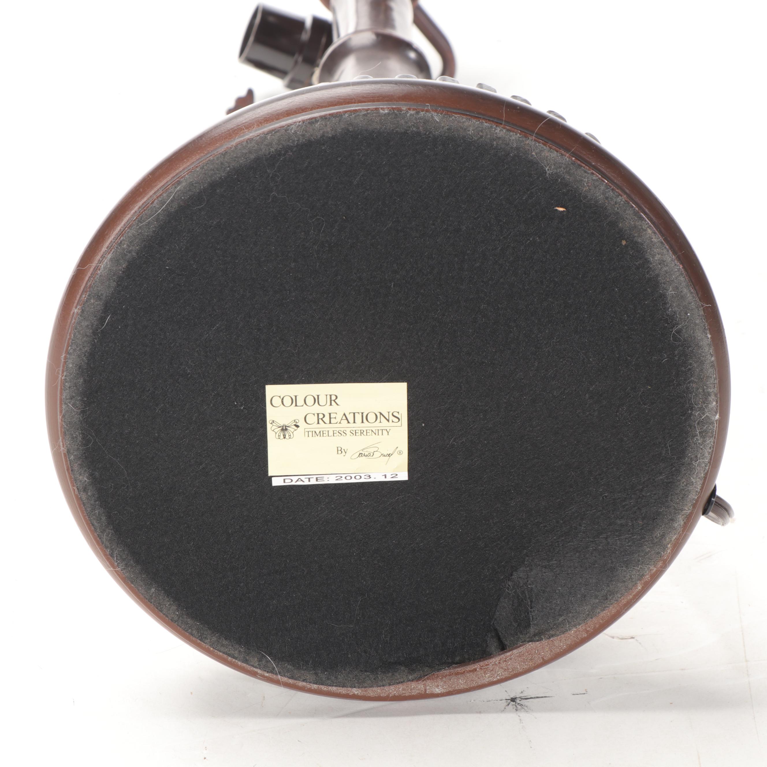 Colour Creations Timeless Serenity by Tania Bricel Slag Glass Table