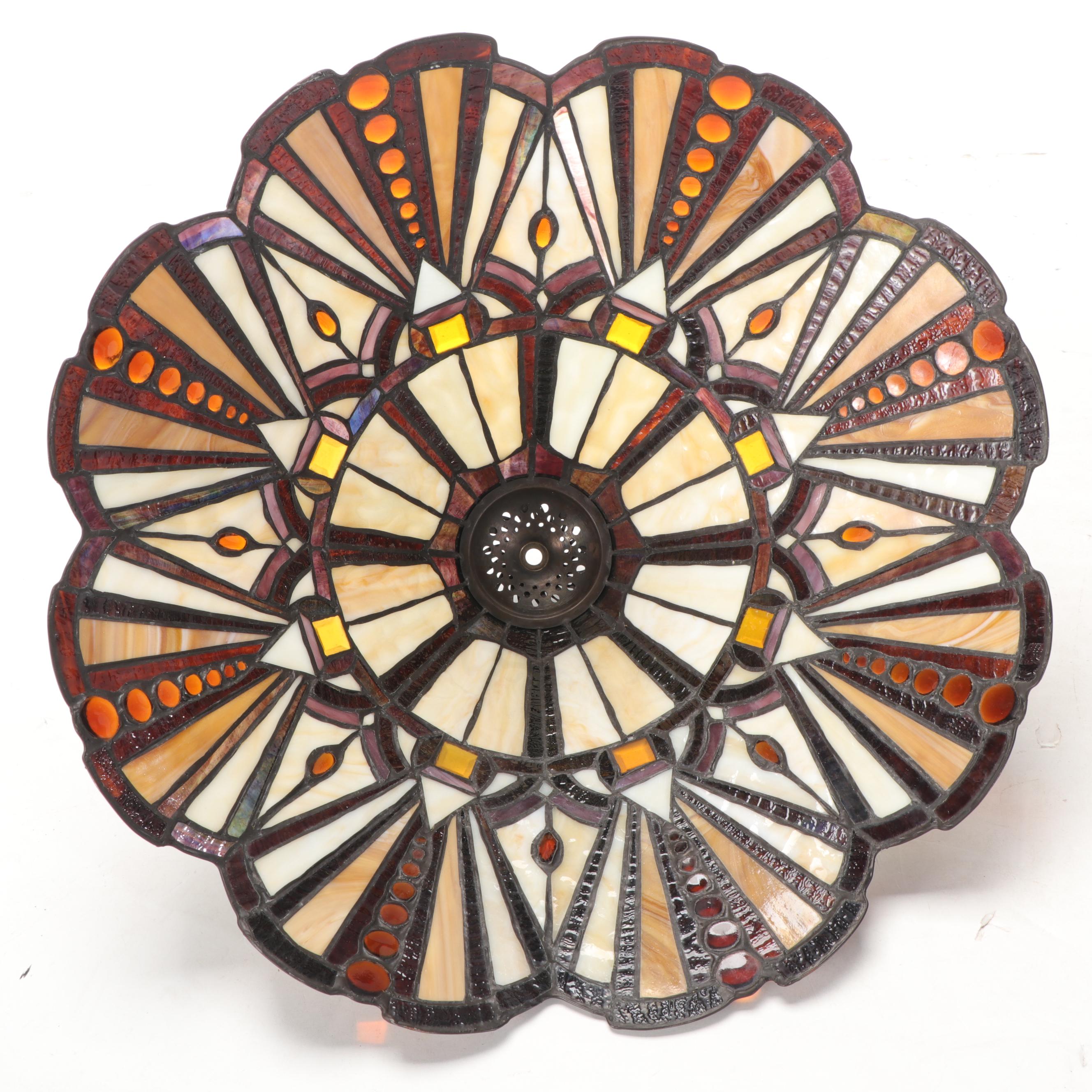 Colour Creations Timeless Serenity by Tania Bricel Slag Glass Table