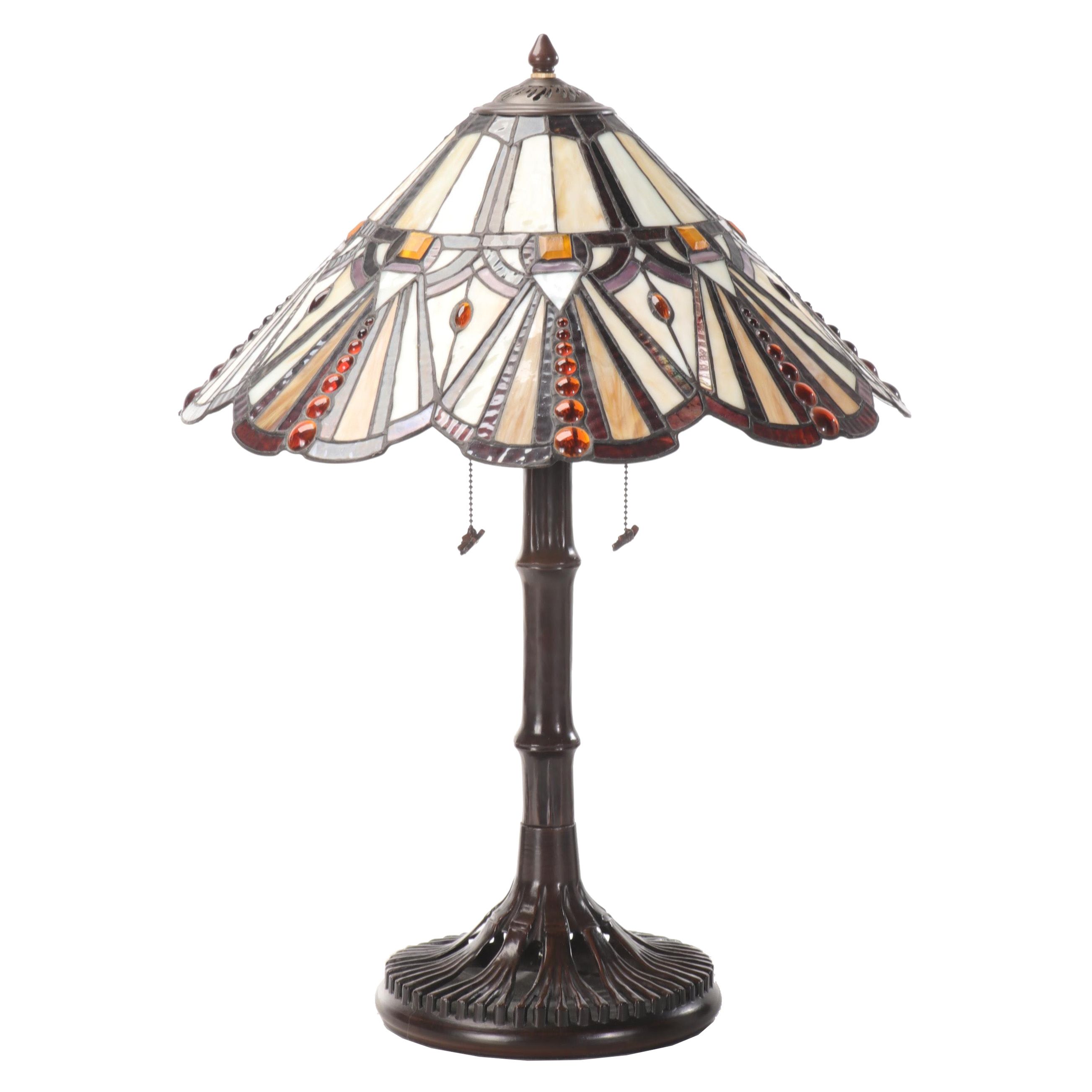 Colour Creations Timeless Serenity by Tania Bricel Slag Glass Table