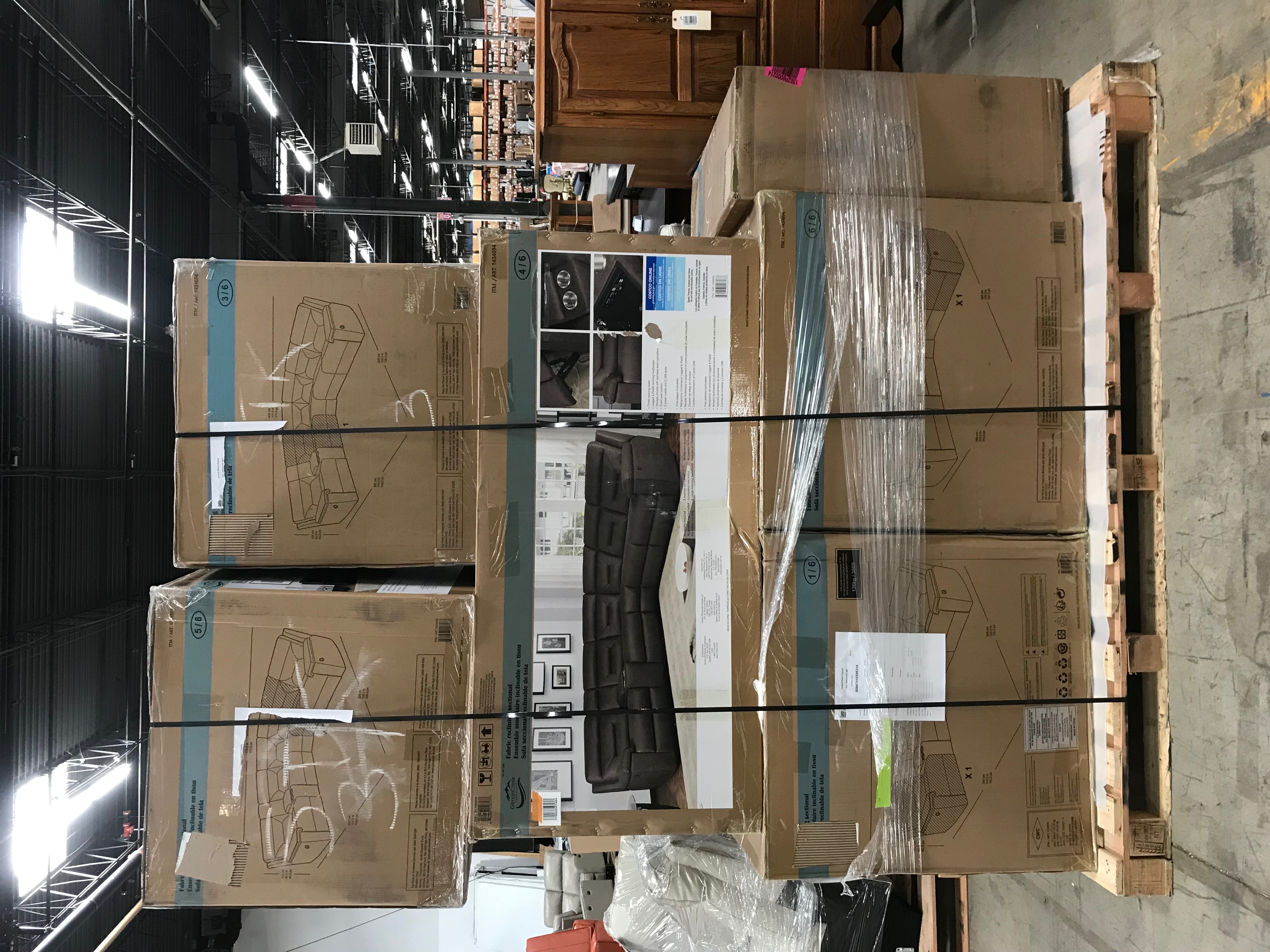 Gilman Creek "Fletcher" Contemporary Fabric Reclining Sectional Sofa EBTH