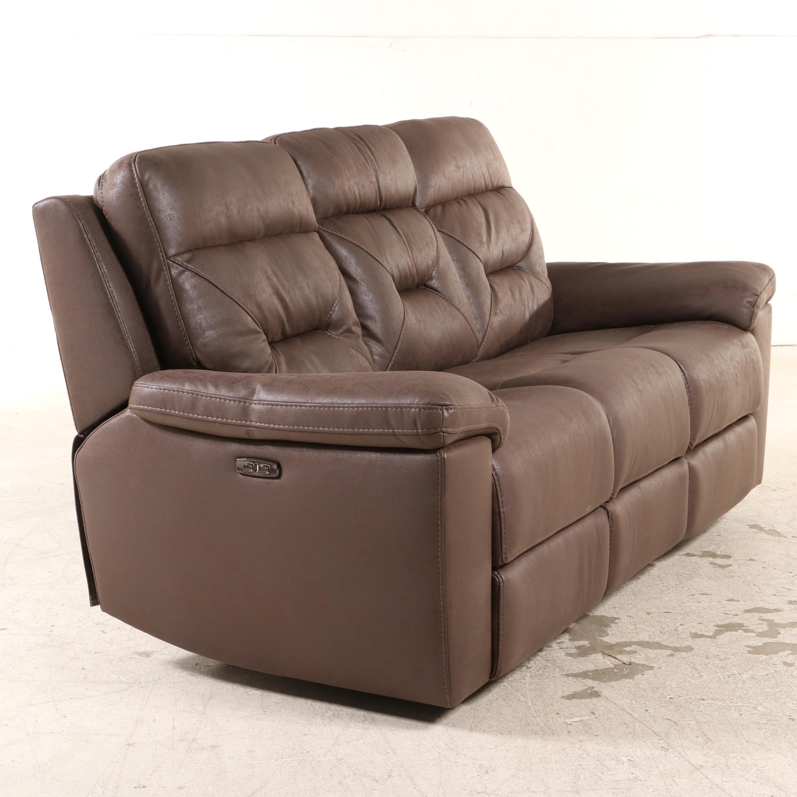Gilman Creek Furniture "Lawton" Fabric Power Reclining Sofa with Power