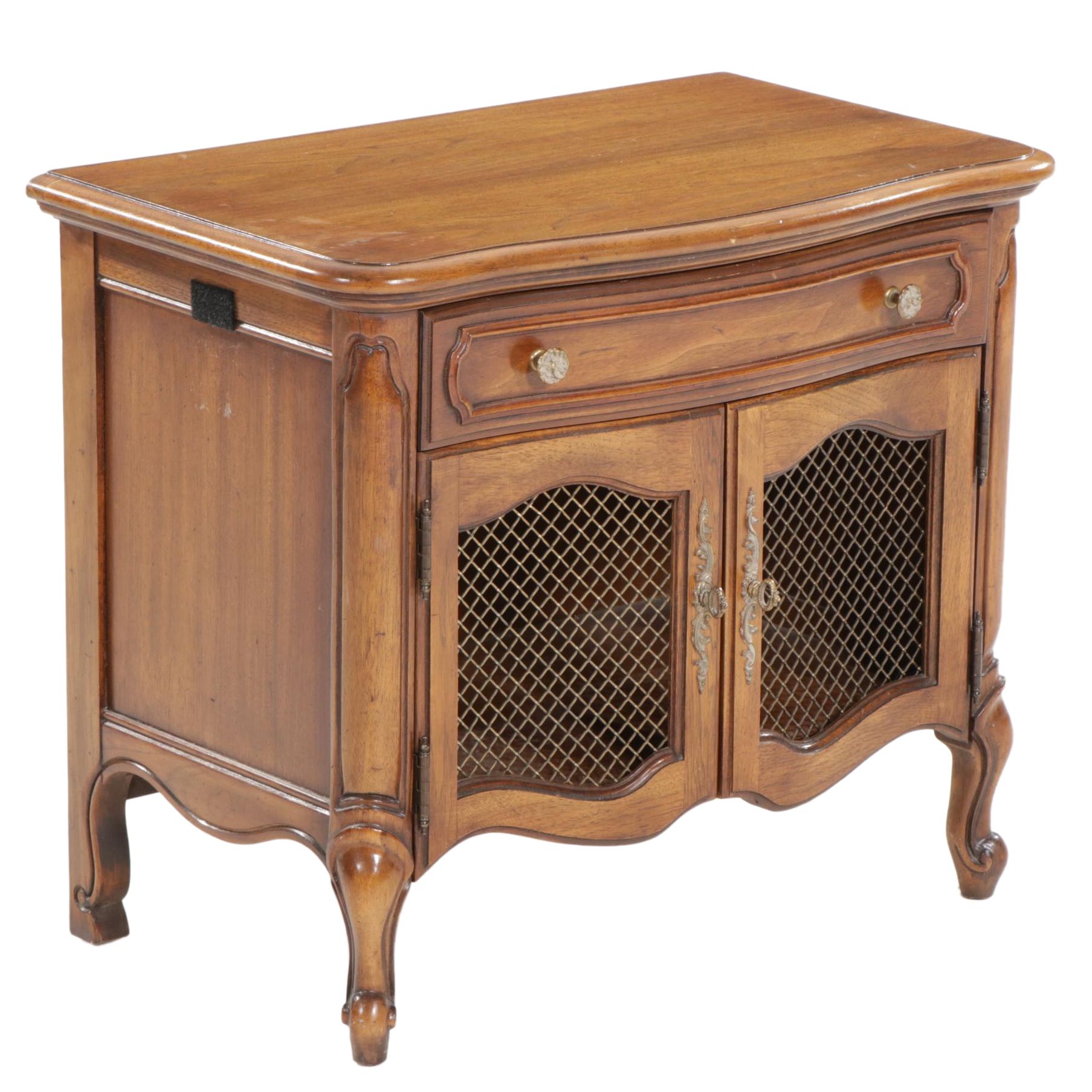 Thomasville French Provincial Style Walnut Nightstand, 1970s EBTH