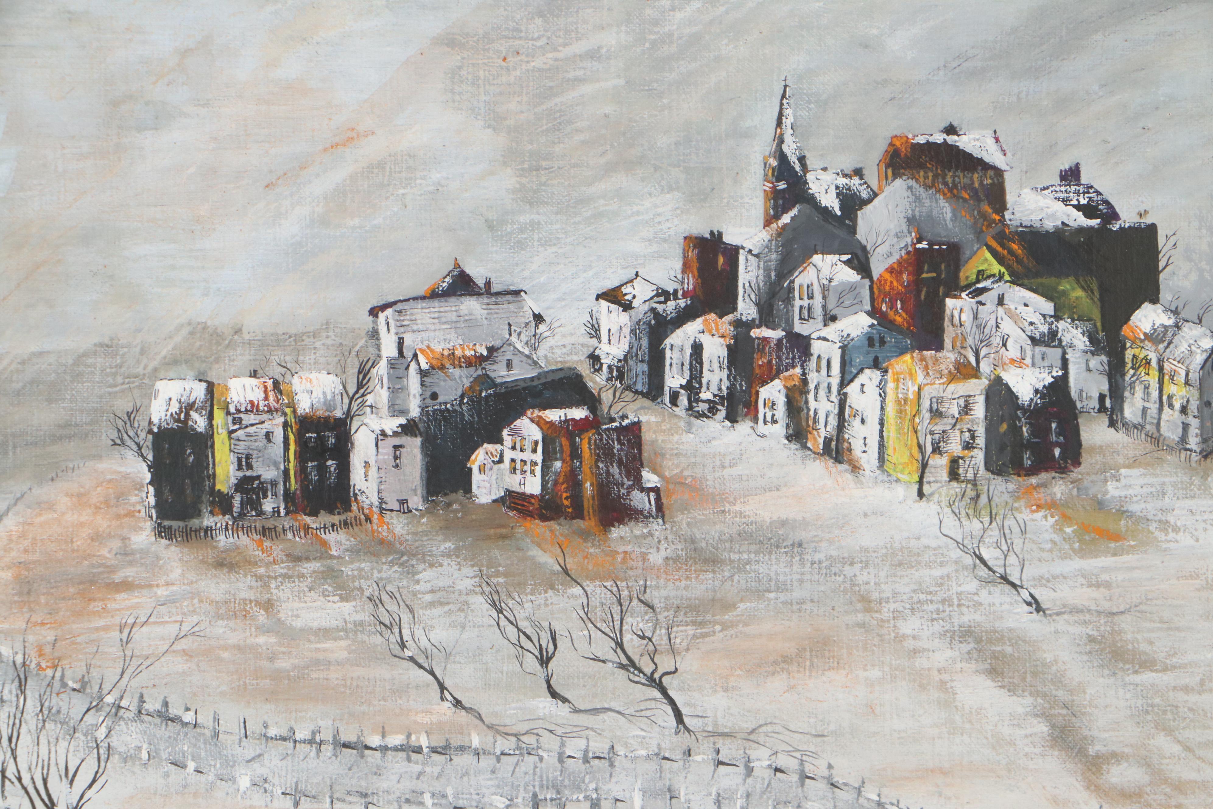 Gundlach Tempera Painting "Mt. Adams," 1968 EBTH