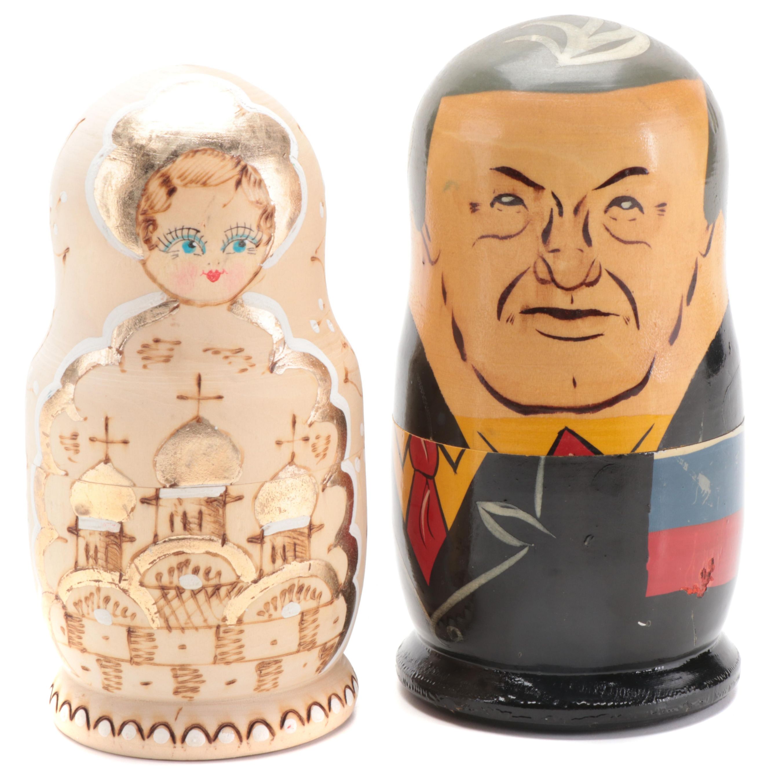 Russian Political Leader Matryoshka and Other Russian Matryoshka