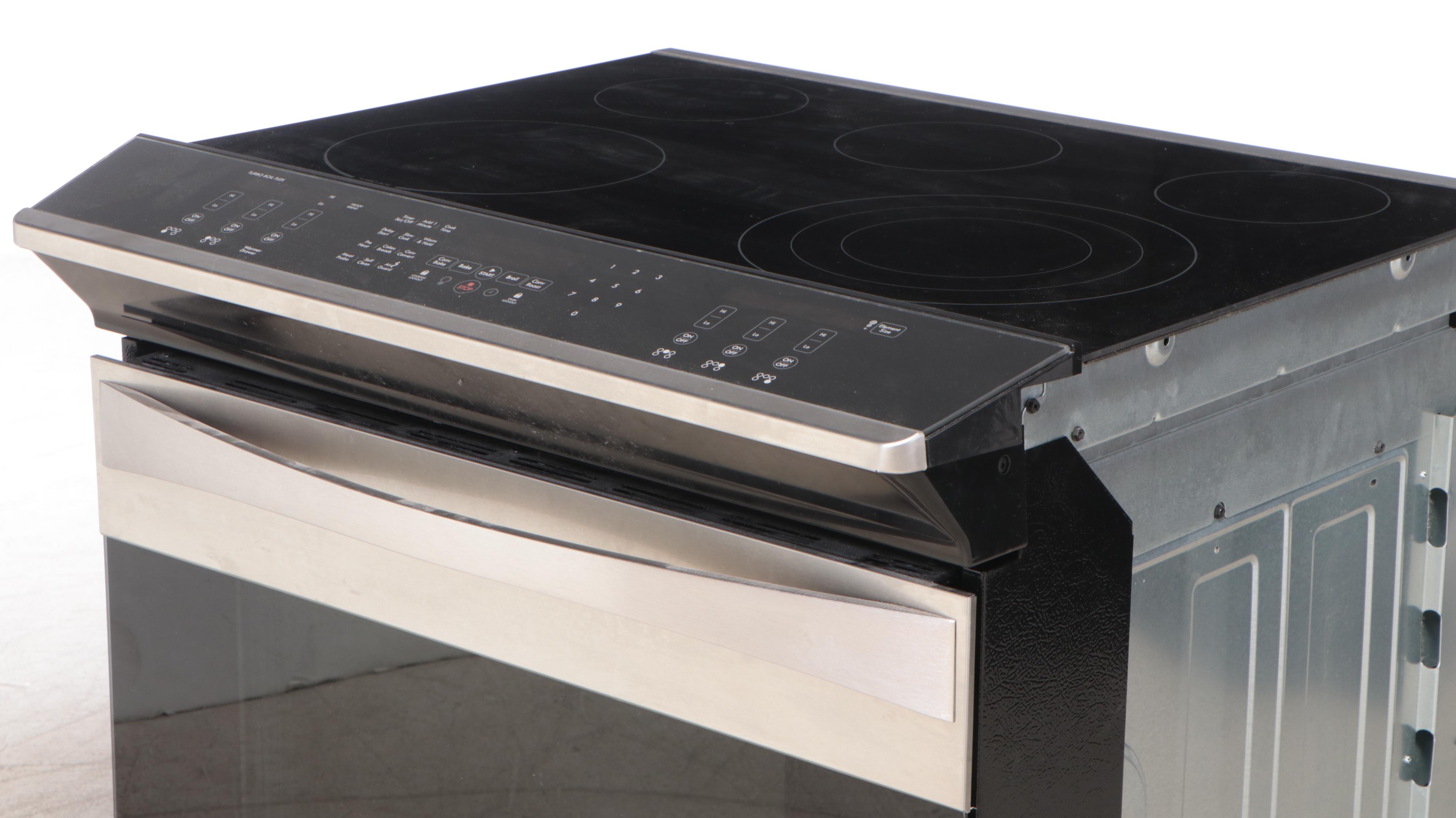 Kenmore Elite Electric Glass Top SlideIn Oven Range EBTH