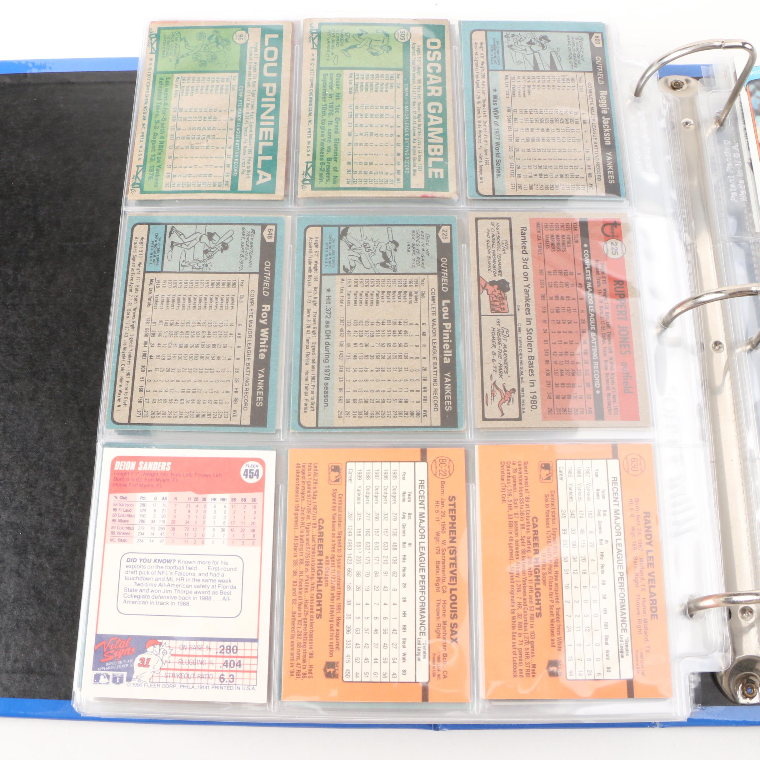 1970s 1980s Topps Baseball Cards With Stars And Hall Of Fame Players In 