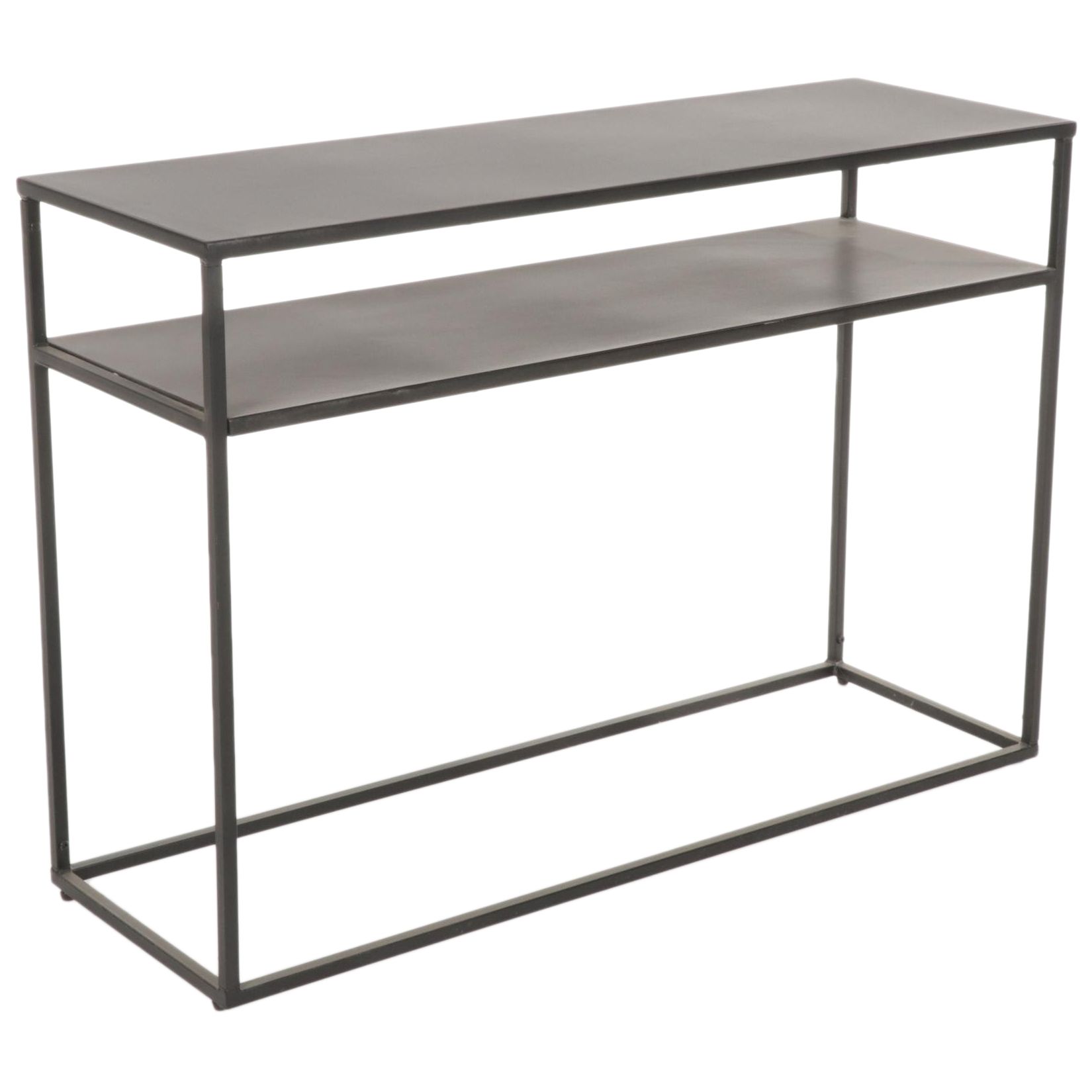 Contemporary Black Metal Hall Table EBTH