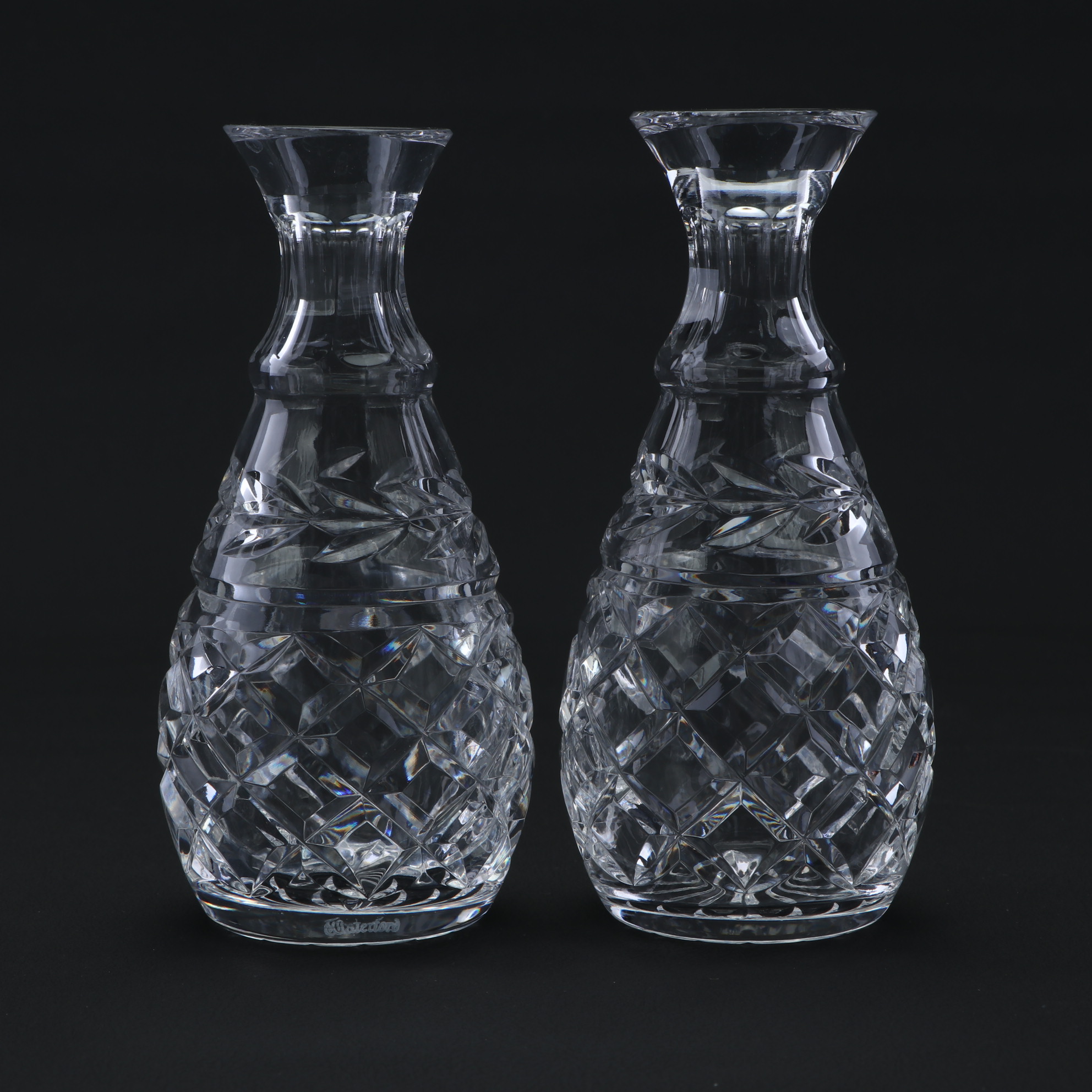 Waterford Crystal "Lismore" and "Glandore" Bud and Posy Vases EBTH