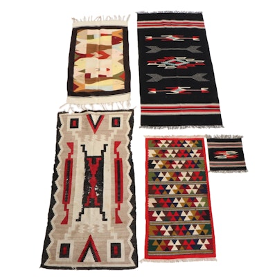 Handwoven Southwest Style Wool Rugs and Floor Mat