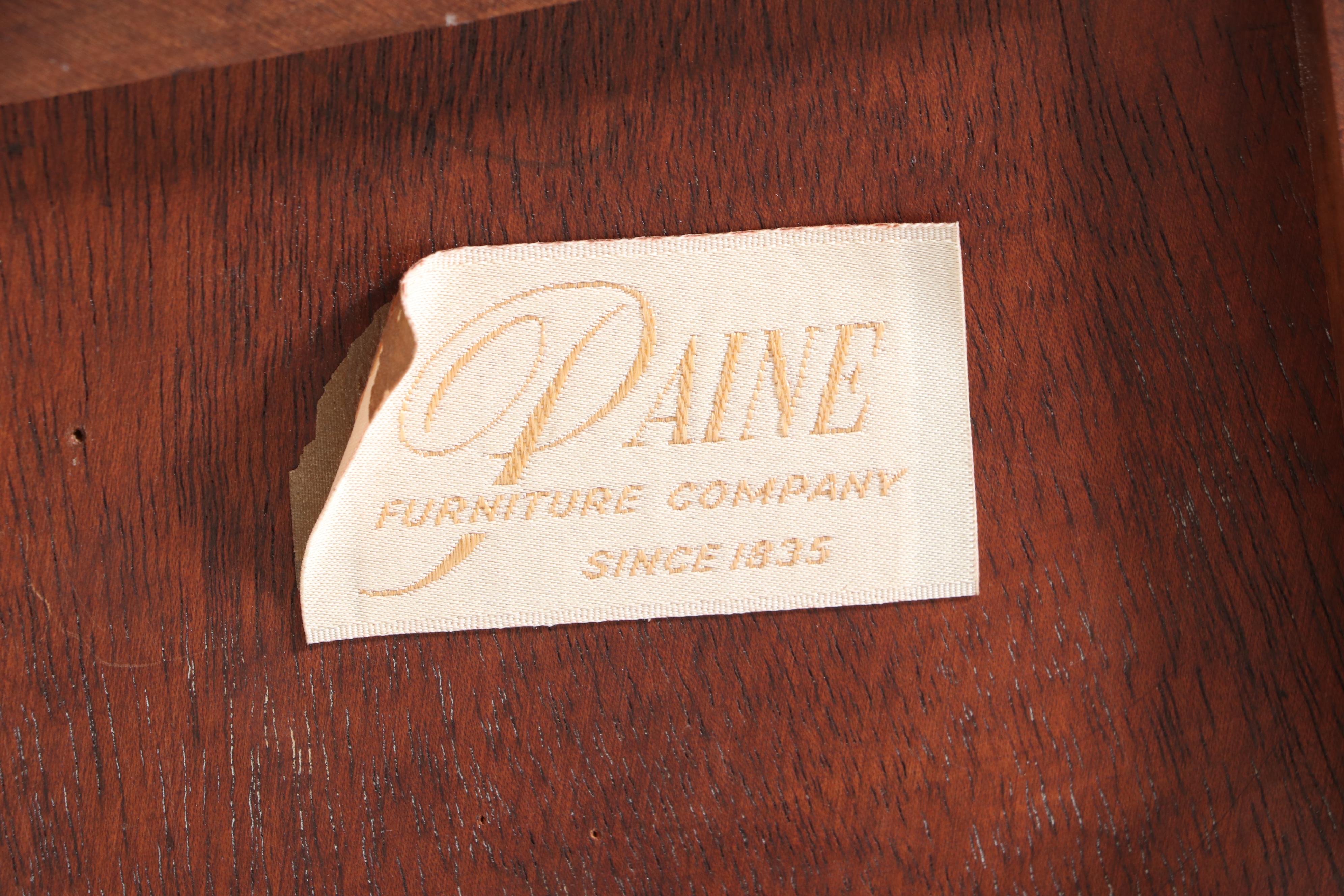 Paine Furniture Co. Yew Wood and Mahogany Cutlery and Plate Stand EBTH