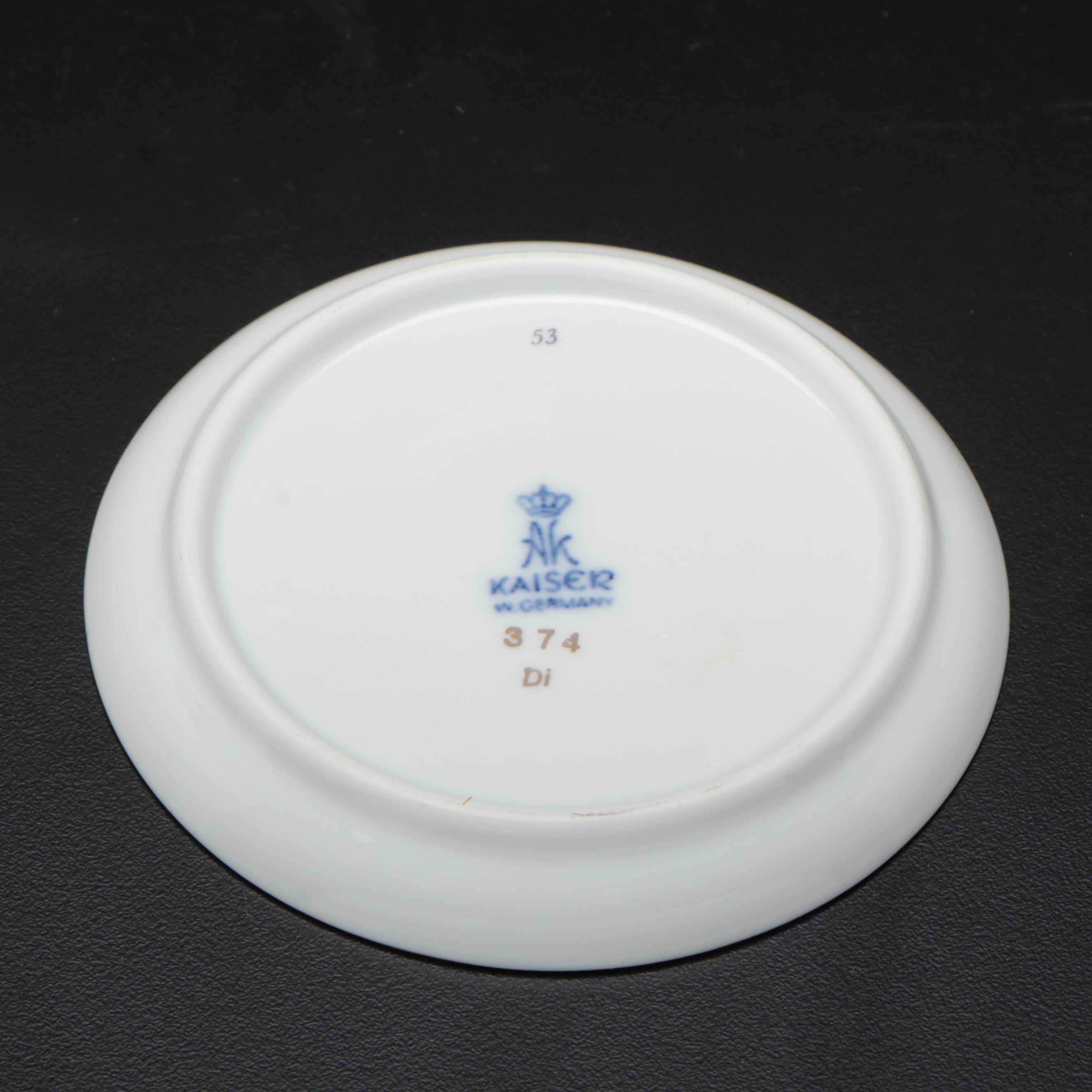 Kaiser Porcelain Coasters and Other Footed Box EBTH