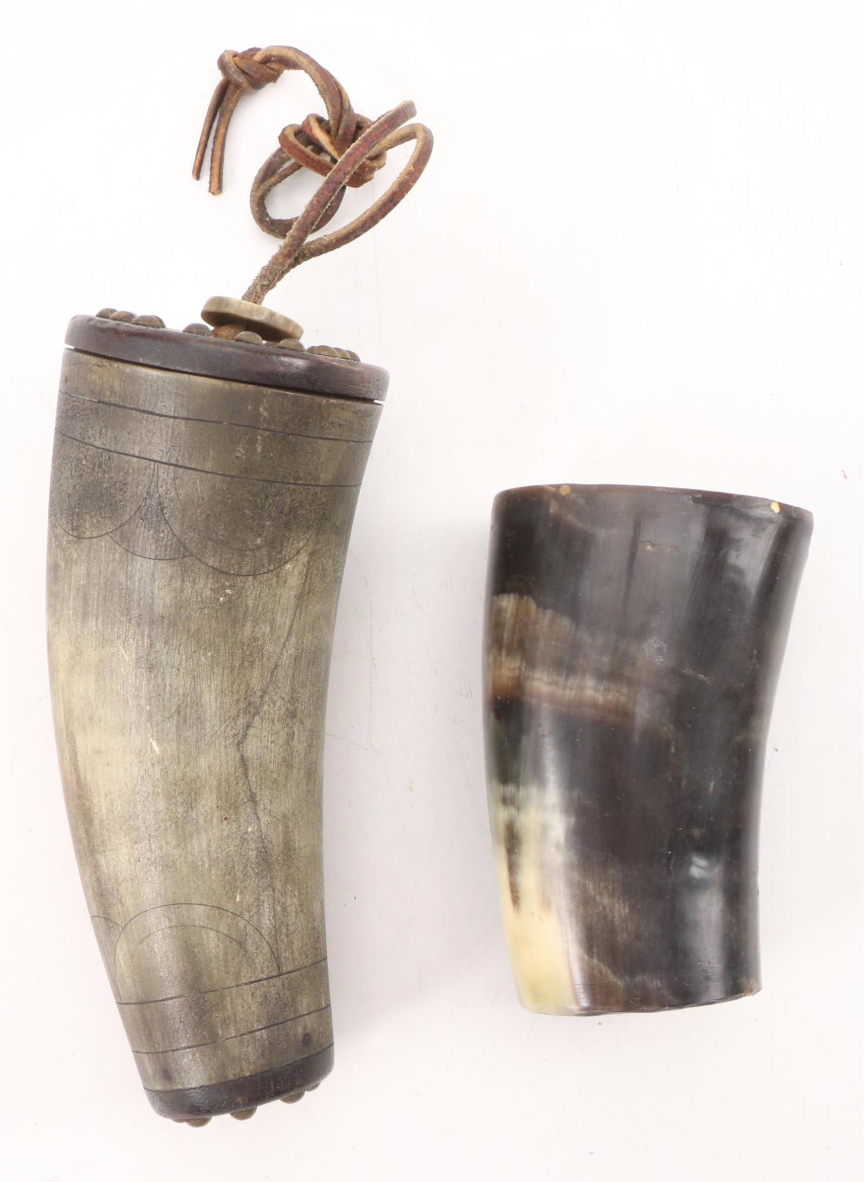 Carved Gunpowder Horns EBTH