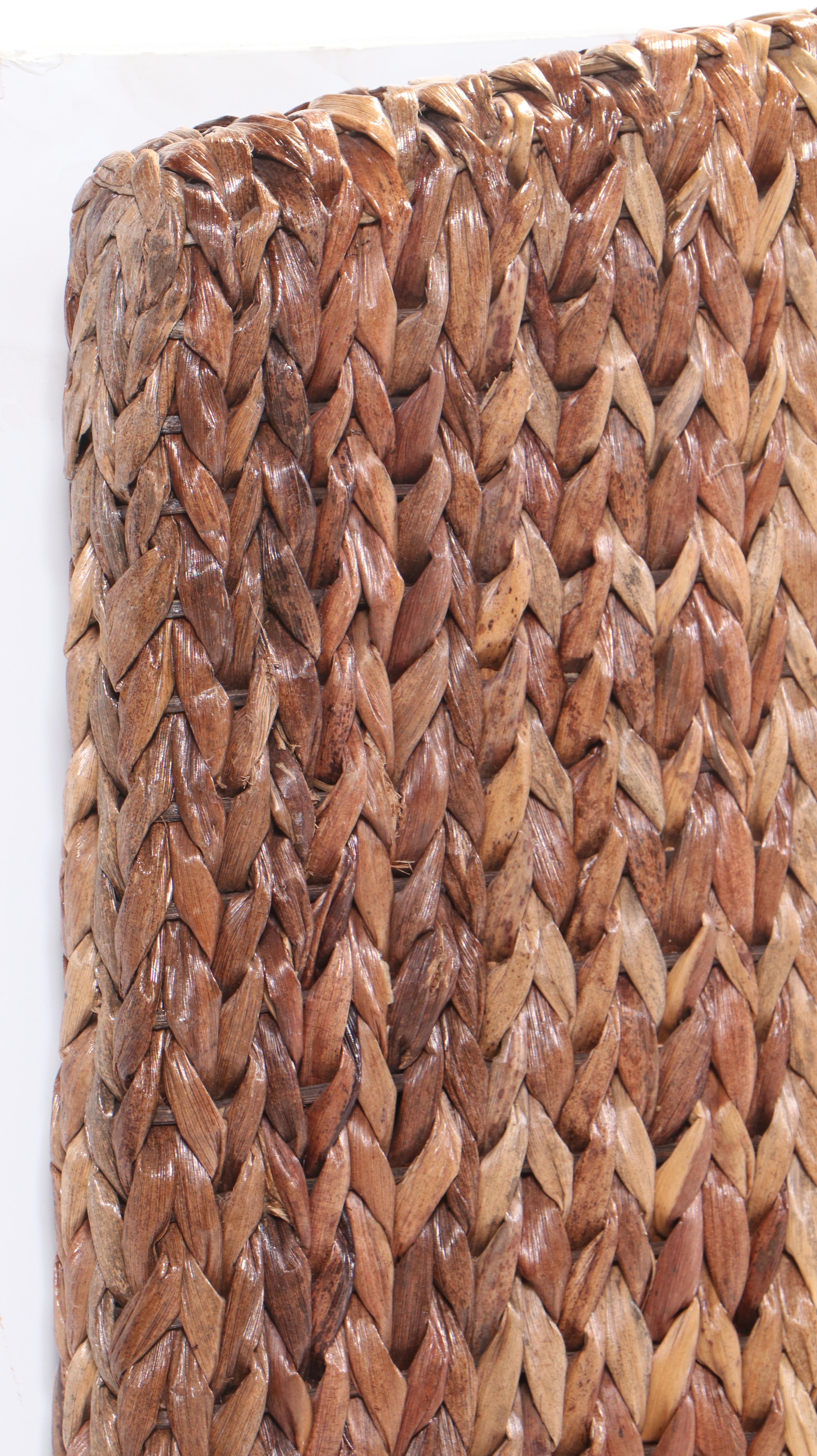 Woven Banana Leaf King Size Headboard EBTH