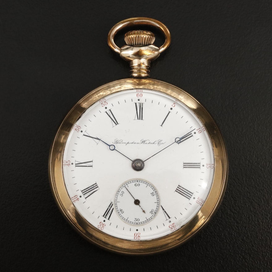 1904 Hampden Gold-Filled Pocket Watch
