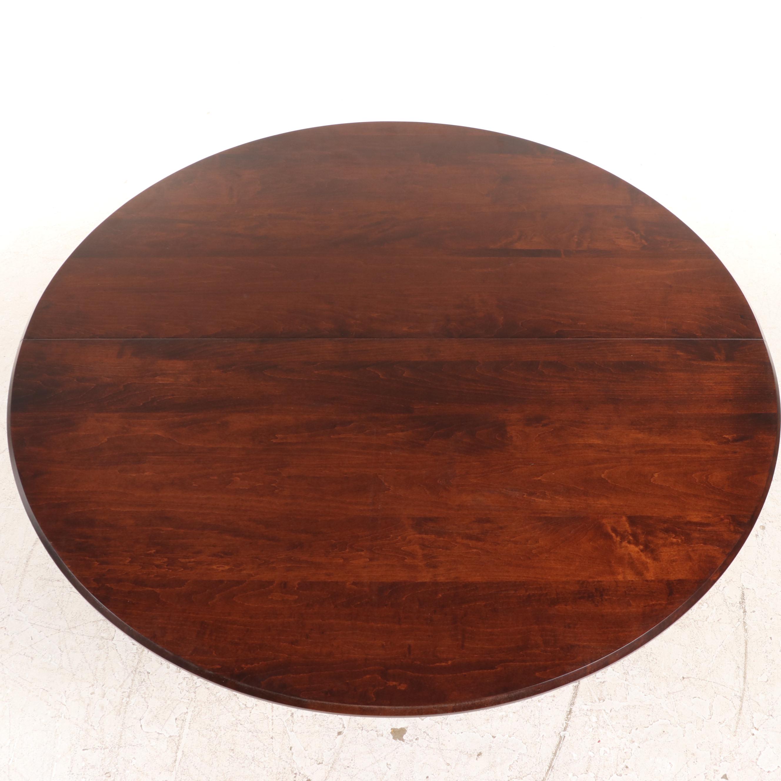 FivePiece Havertys "Jamestown" Maple and ParcelEbonized Dining Set EBTH