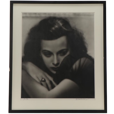 George Hurrell Silver Gelatin Photograph "Hedy Lemarr"