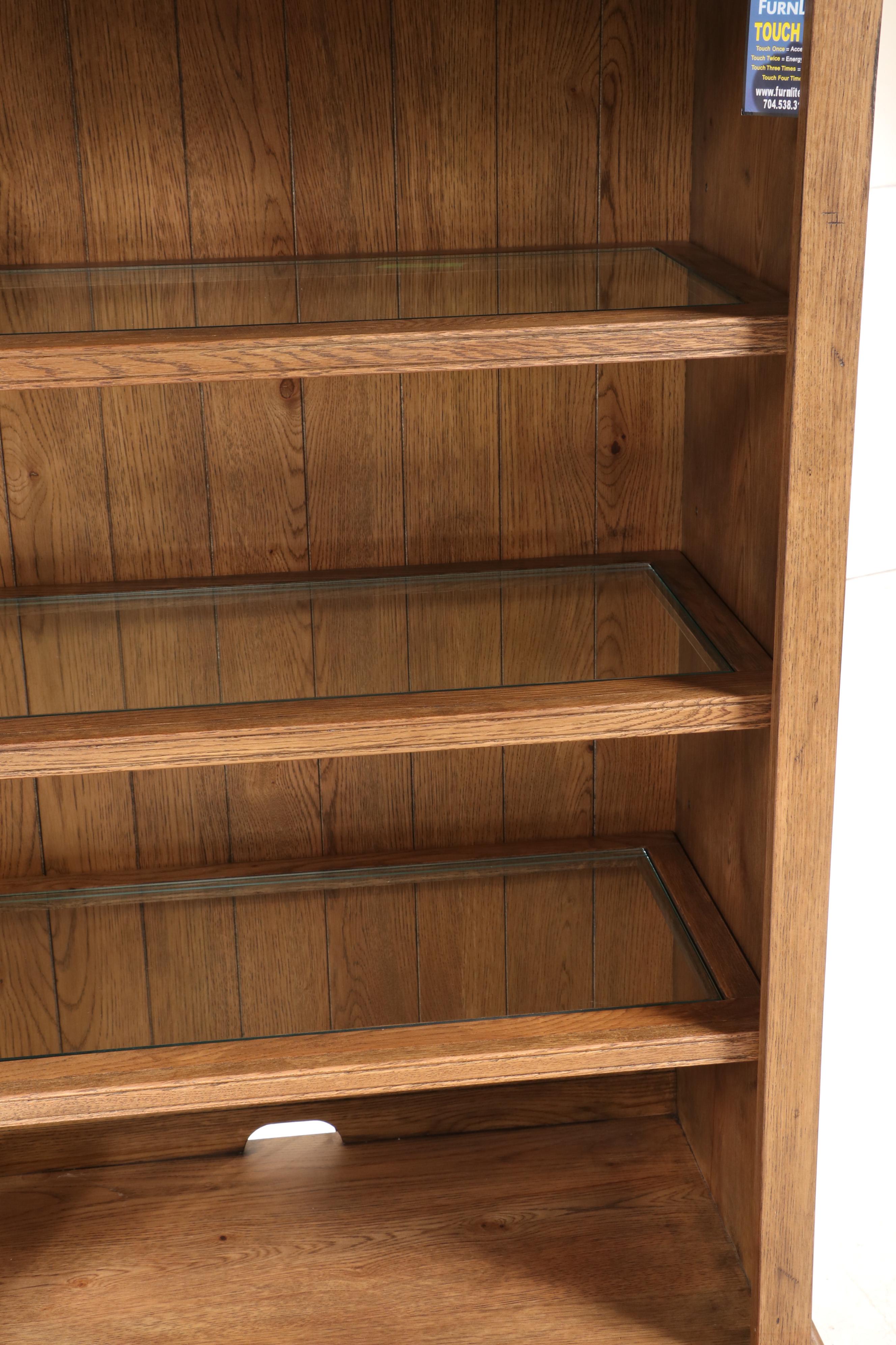 Havertys "Avondale II" Oak and Ash Bookcase with Doors EBTH