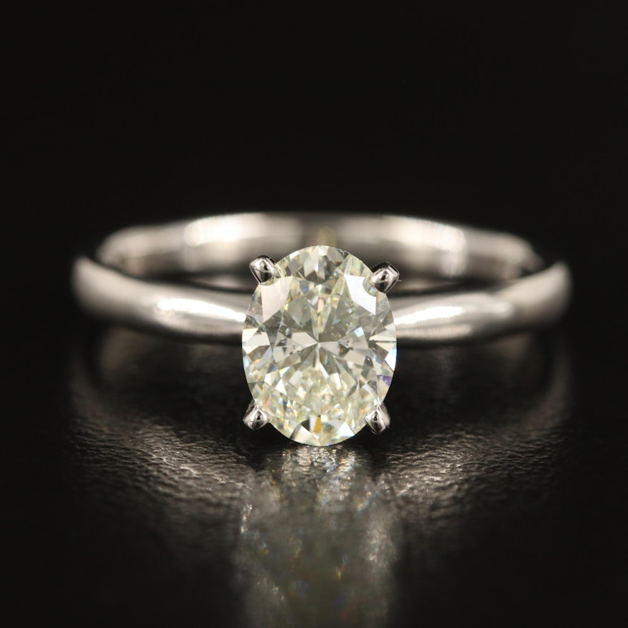 14K 1.03 CT Lab Grown Diamond Solitaire Ring