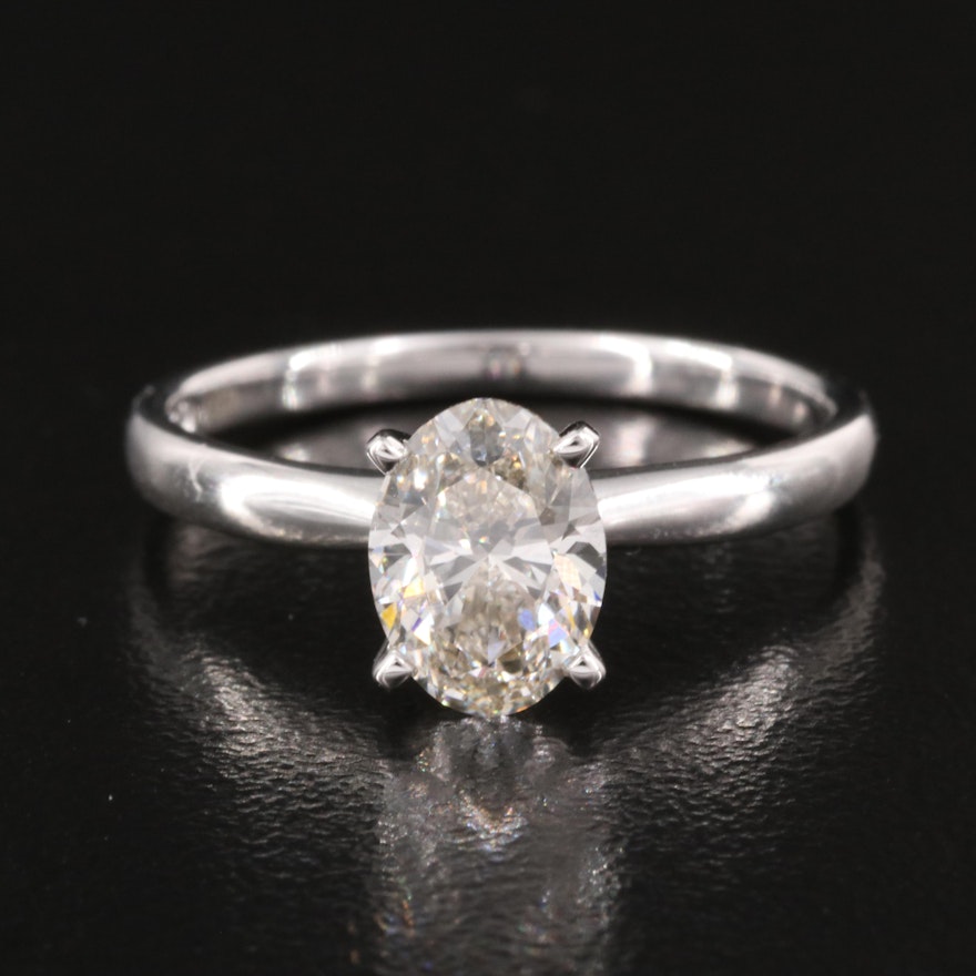 14K 1.13 CT Lab Grown Diamond Solitaire Ring