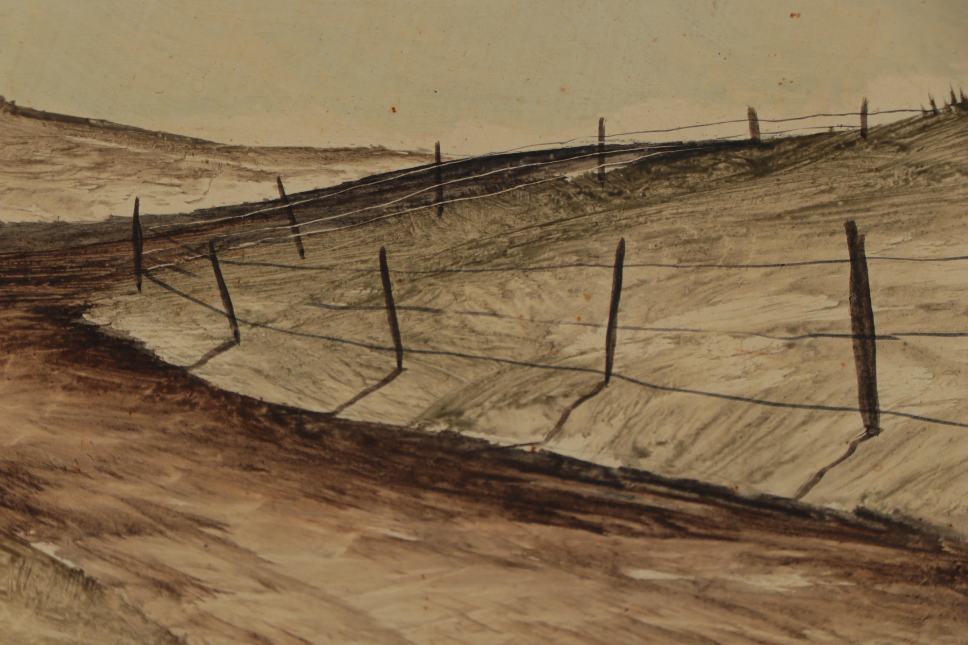 Rod Newhall Oil Painting of Lone Tree, Late 20th Century EBTH