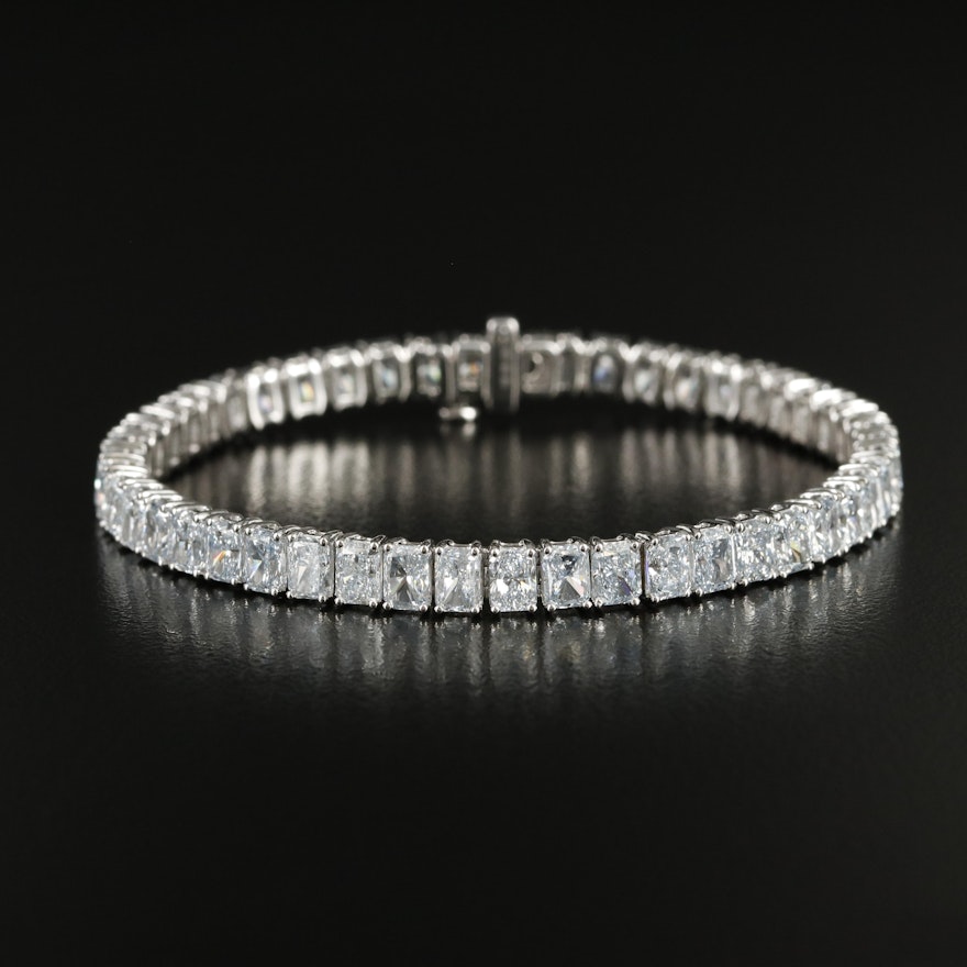14K 16.00 CTW Lab Grown Diamond Line Bracelet