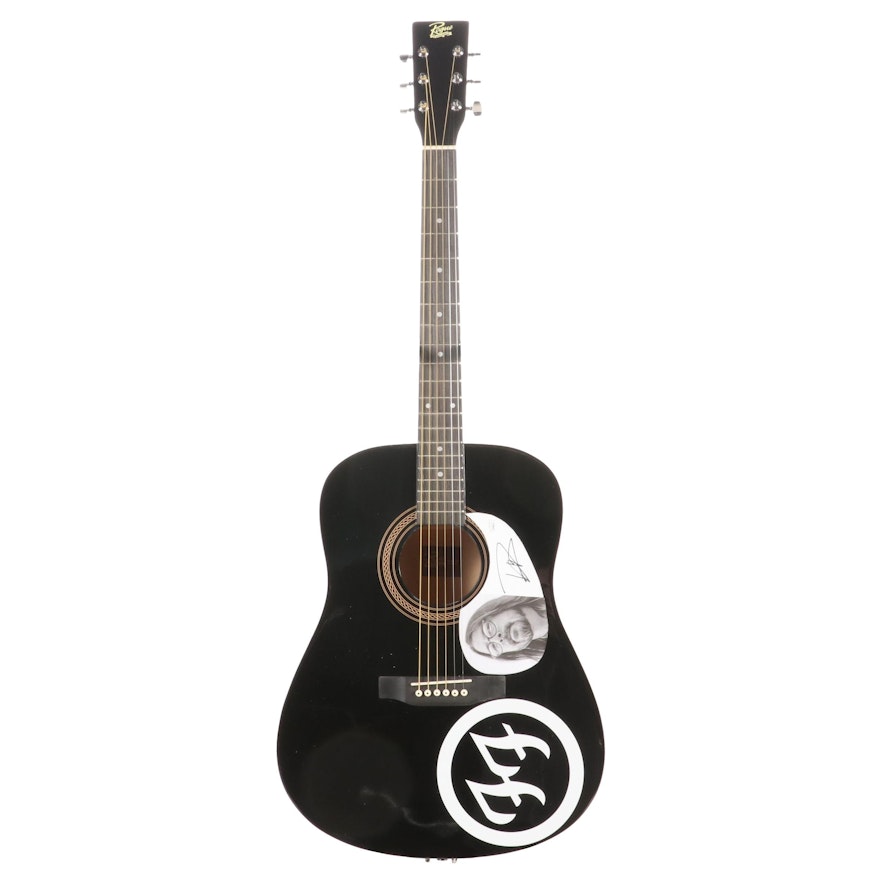 Dave Grohl Signed Rogue Dreadnought Acoustic Guitar, JSA COA