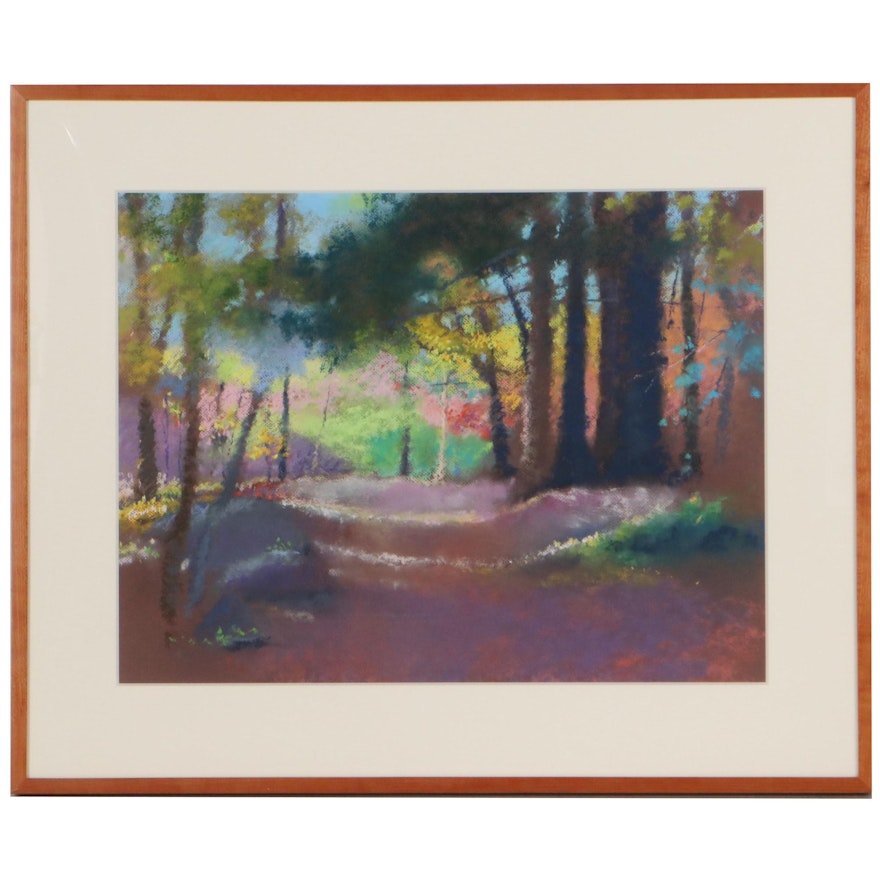 Tony D'Amico Pastel Drawing "Forest View"