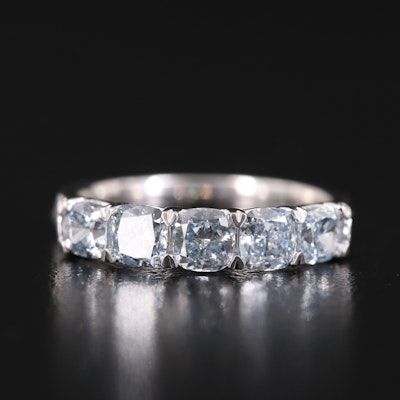 14K 1.80 CTW Lab Grown Diamond Five Stone Ring