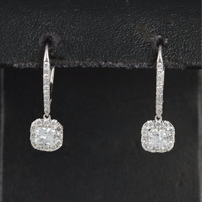 14K 1.02 CTW Lab Grown Diamond Earrings