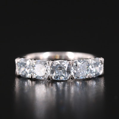 14K 2.45 CTW Lab Grown Diamond Five Stone Ring