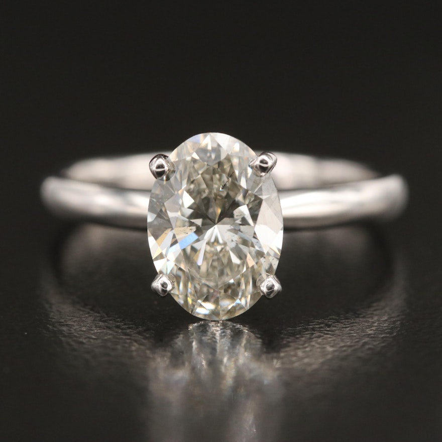 14K 1.89 CT Lab Grown Diamond Solitaire Ring