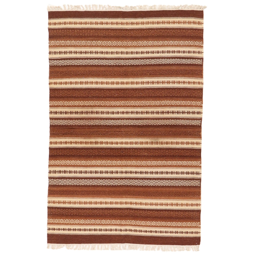 3'9 x 6'3 Handwoven Mexican Area Rug