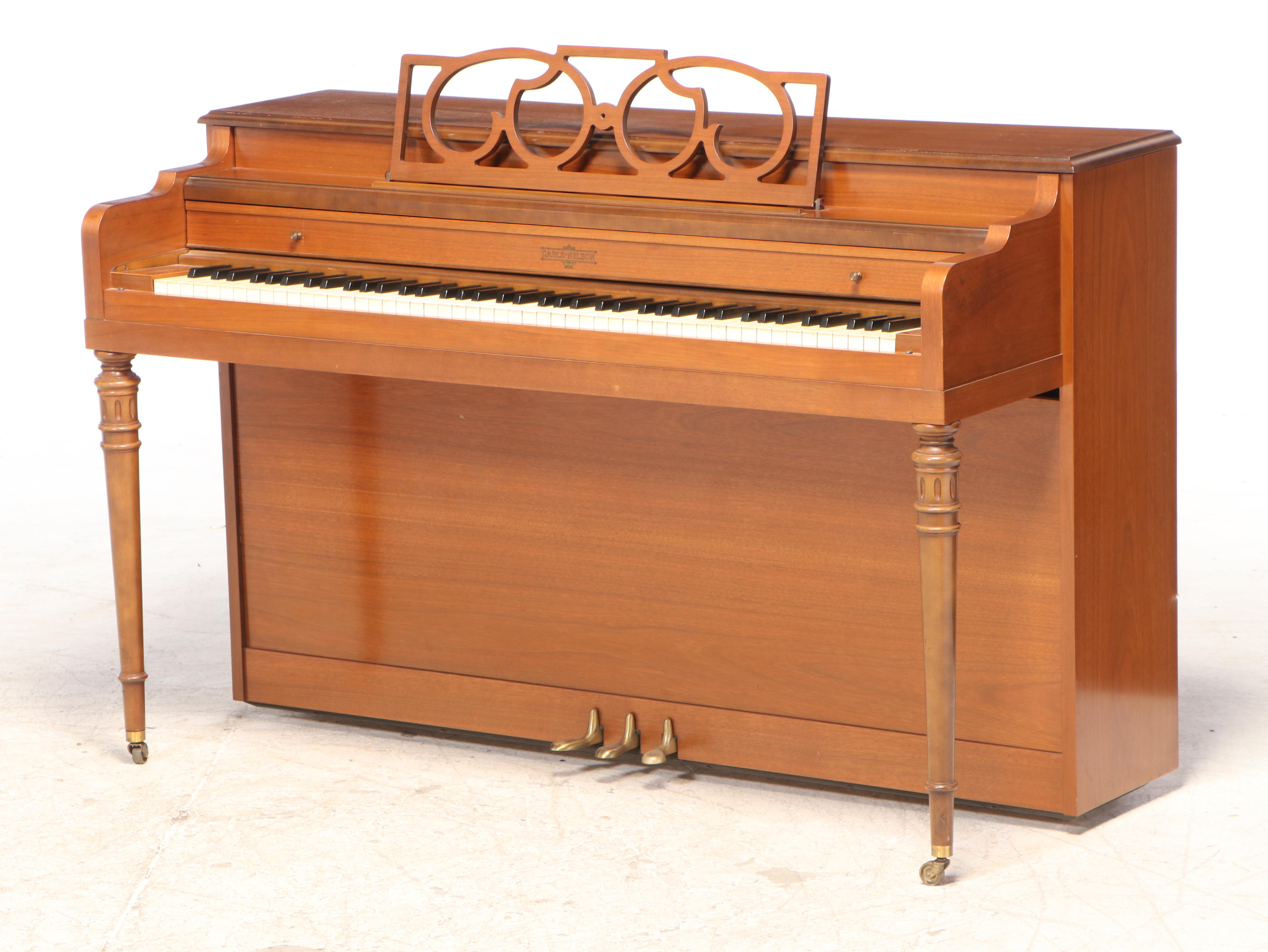 CableNelson Walnut Upright Piano with Matching Bench, Early 1960s EBTH