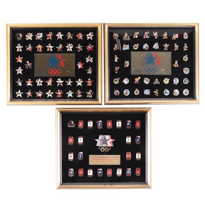 Limited Edition Olympic Collector's Pins Series No. 1-3 Sets, 1981‒1983