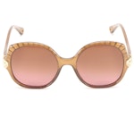 Chloé CE749S Oversized Gold-Metal and Brown Frame Embellished Sunglasses