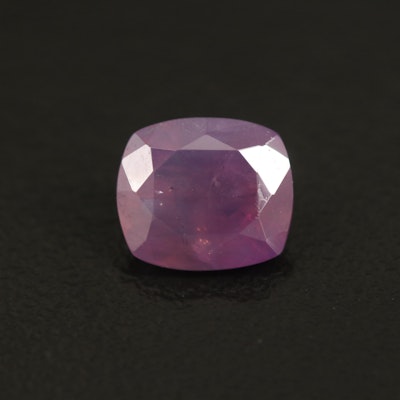Loose 2.24 CT Kashmir Cushion Faceted Color Change Sapphire with GIA Report