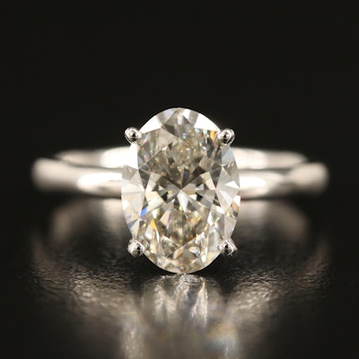 14K 2.43 CT Lab Grown Diamond Solitaire Ring