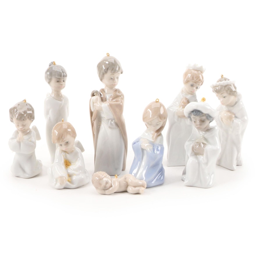 Lladró Miniature Porcelain Nativity Set Figurines