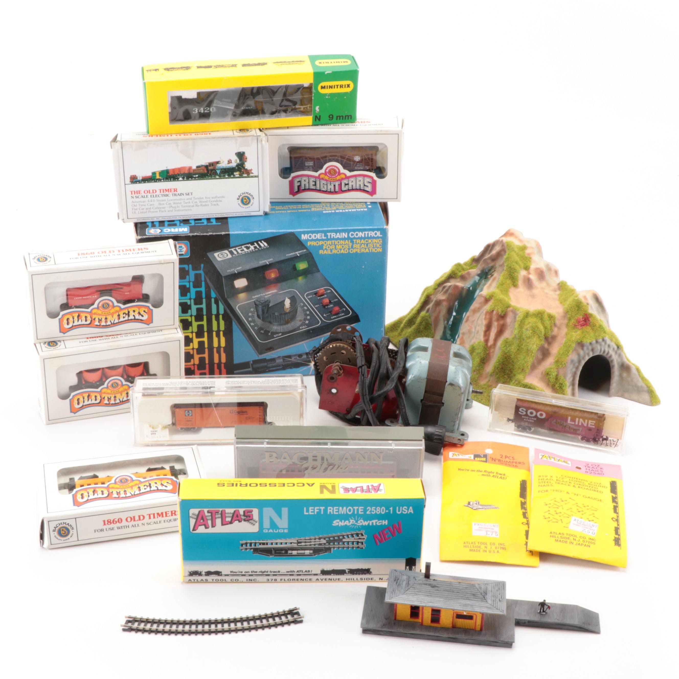 Atlas and Bachman N Scale Trains, Tracks with MRC Model Train Control