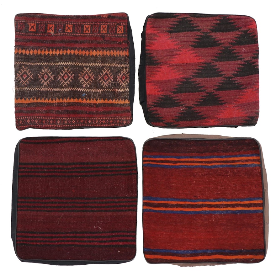 Handwoven Kilim Face Throw Pillow Covers